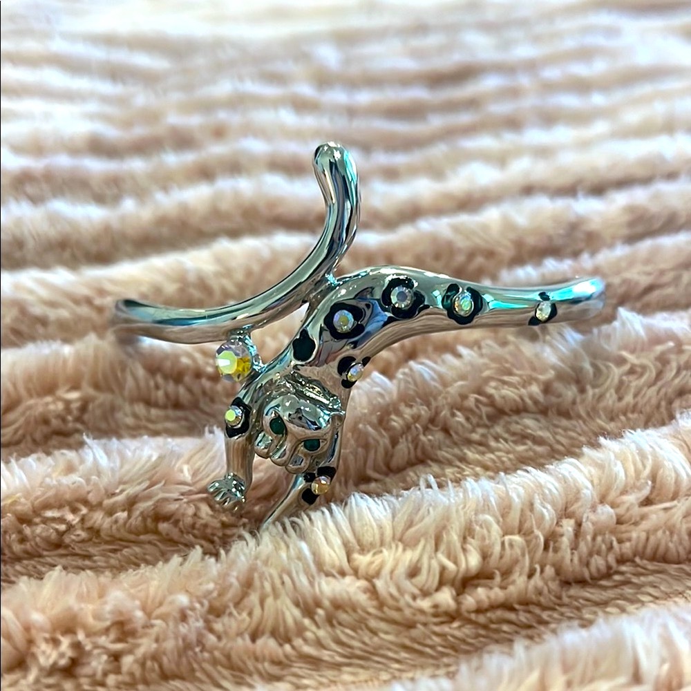 Silver Bohemian Bracelet with Organic Design